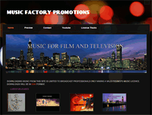 Tablet Screenshot of musicfactorypromotions.com
